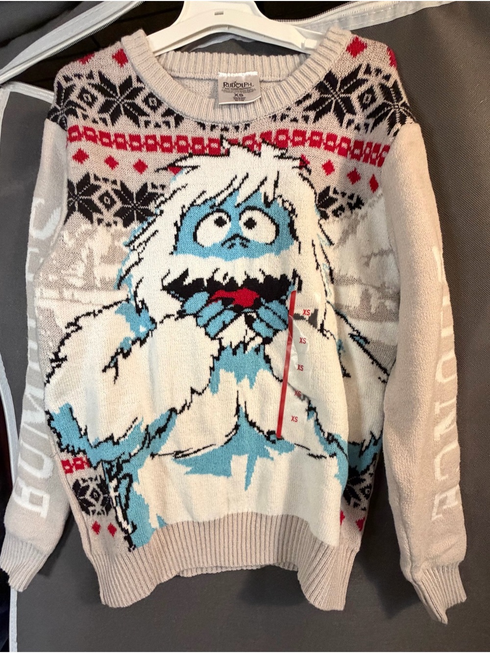 Kids Bumble from Rudolf The Red Nosed Reindeer Sweater Size XS